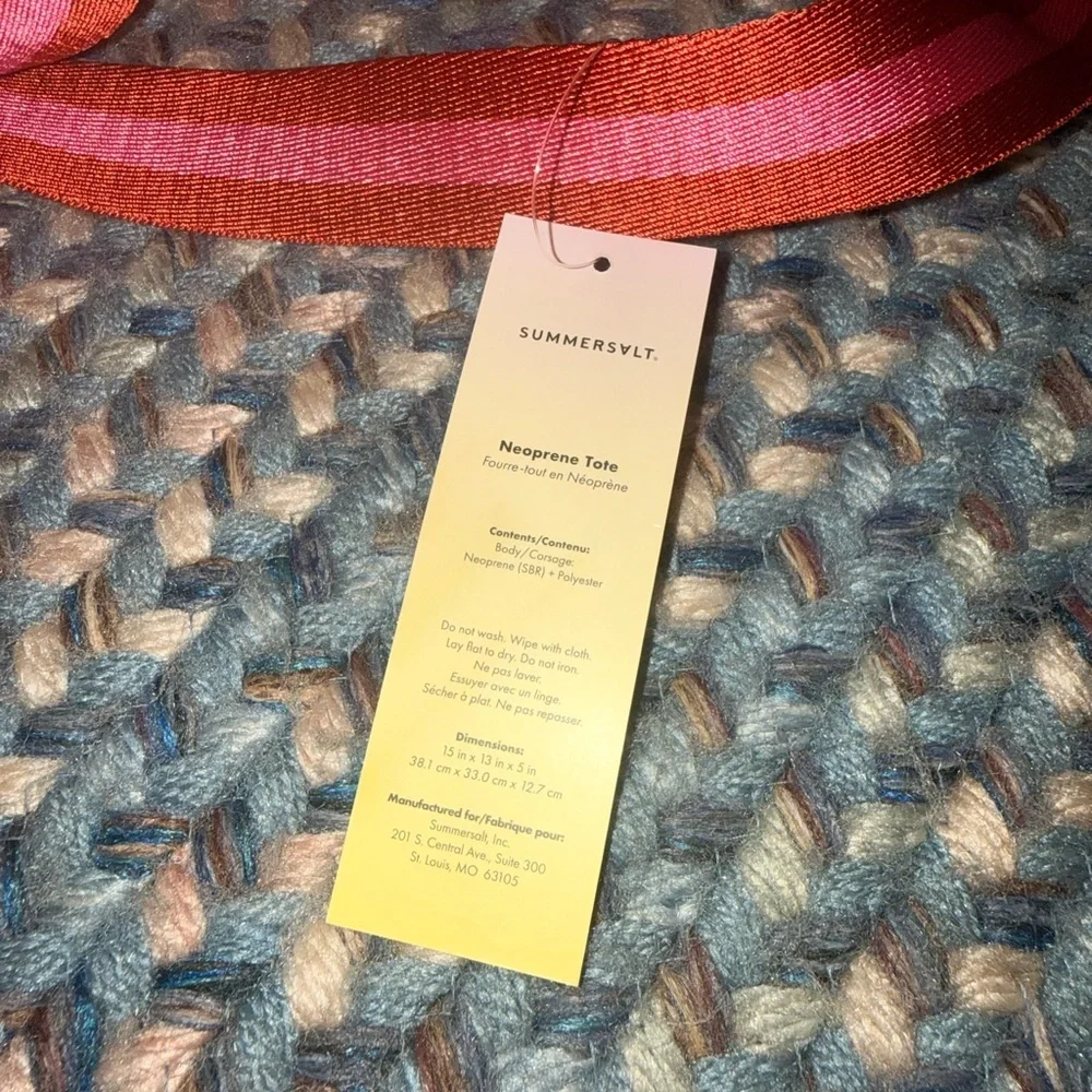 Summersalt Neoprene Pink Tote Bag